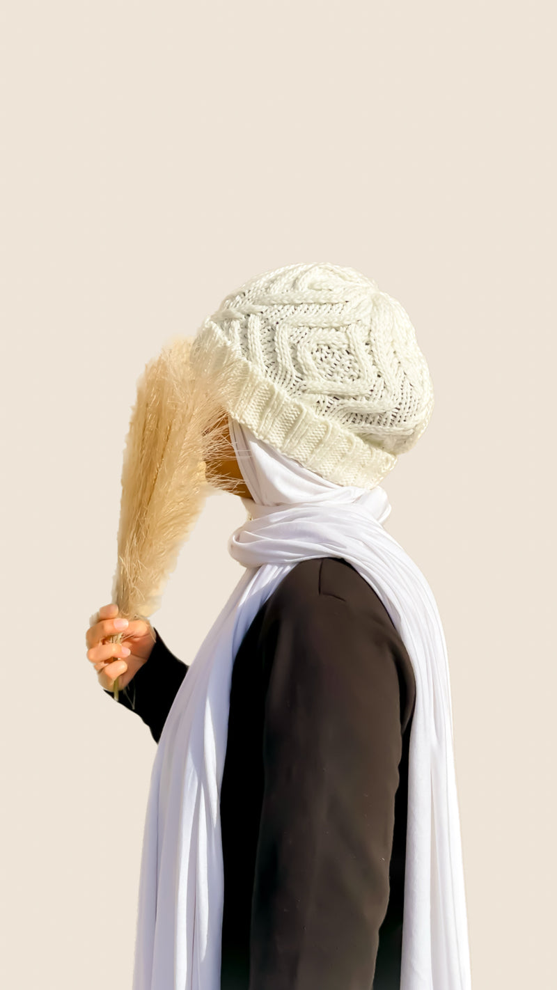 Beanie Hijab - Seashell