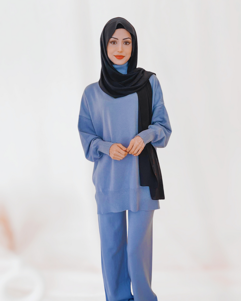 Azra Co-Ord Set - Dusty Blue