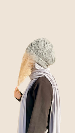 Beanie Hijab - Ash Gray