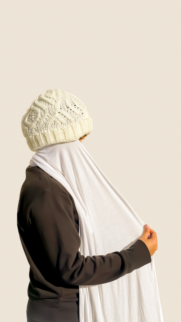 Beanie Hijab - Seashell