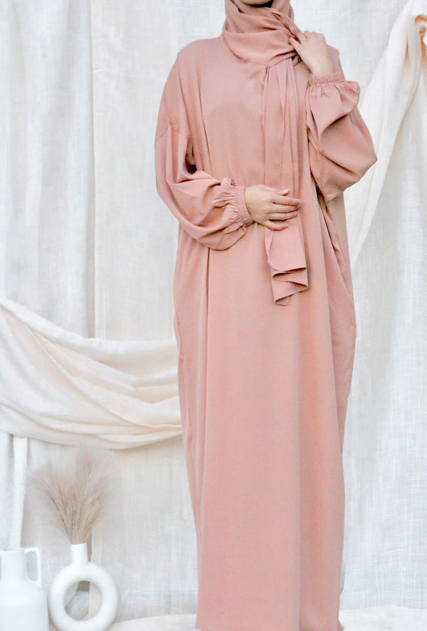 Inaya Prayer Dress - Desert Rose