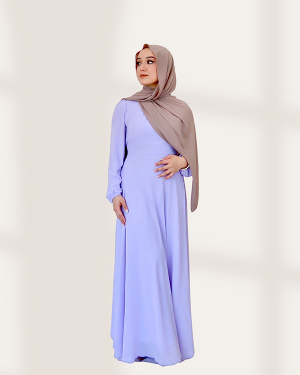 Amira Chiffon Maxi Dress - Lilac